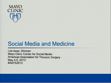 Etat thoracique et prise de décision - Médias Sociaux et Médecine