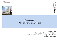 Etats de choc - Comprendre pour agir - L'anaphylaxie