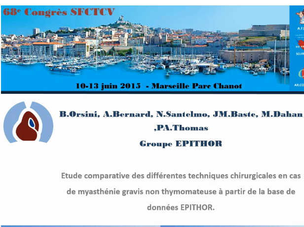 Etude comparative des différentes téchniques chirurgicales en cas de thyméctomie non thymomateuse Etude comparative des différentes téchniques chirurgicales en cas de thyméctomie non thymomateuse
