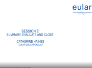 EULAR Live Course 2018: Assessment Seminar for EULAR authors and convenors, Session 8 EULAR Live Course 2018: Assessment Seminar for EULAR authors and convenors, Session 8