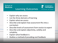 EULAR School of Rheumatology: Improving the quality of assessments in medical education EULAR School of Rheumatology: Improving the quality of assessments in medical education