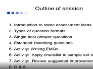 EULAR School of Rheumatology: Intensive Assessment Seminar, Session 2, 22
