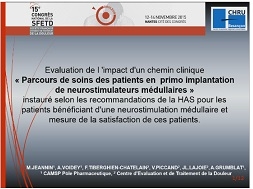 Evaluation de l'impact d'un chemin clinique instauré selon les recommandations de l'HAS pour les patients bénéficiant d'une neurostimulation médullaire