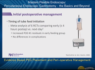 Evidence Based PEG Placement and Peri-operative Management