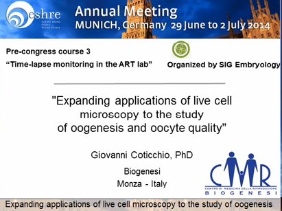 Expanding applications of live cell microscopy to the study of oogenesis and oocyte quality Expanding applications of live cell microscopy to the study of oogenesis and oocyte quality