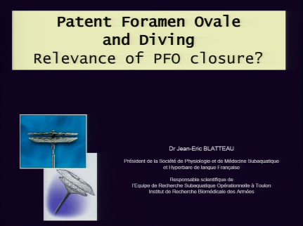 Faut il fermer les shunts droit gauche des plongeurs