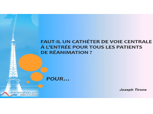 Faut-il un KTC à  l'entrée pour tous les patients de réanimation ? Faut-il un KTC à  l'entrée pour tous les patients de réanimation ?