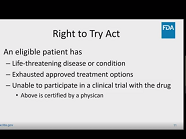 FDA's Programs to Promote Patient Access to Investigational Therapies FDA's Programs to Promote Patient Access to Investigational Therapies