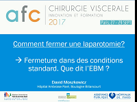 Fermeture dans des conditions standard. Que dit lEvidence Based Medecine ?