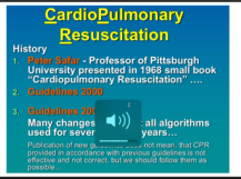 First aid and Cardiopulmonary resuscitation