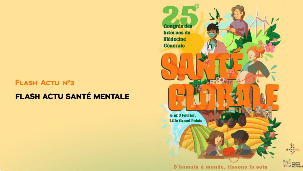 Flash actu n°3 : Enquête santé mentale 2024 Flash actu n°3 : Enquête santé mentale 2024