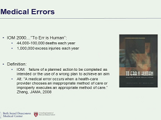 Formation à l'Ethique chirurgicale - Expliquer les erreurs aux patient Formation à l'Ethique chirurgicale - Expliquer les erreurs aux patient