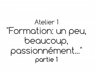 Formation un peu beaucoup passionnément - Partie 1 - 2014