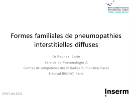 Formes familiales de pneumopathies interstitielles diffuses
