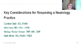 Free Webinar: Key Considerations for Reopening a Neurology Practice - American Academy of Neurology Free Webinar: Key Considerations for Reopening a Neurology Practice - American Academy of Neurology