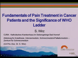 Fundamentals of Pain Treatment in Cancer Patients and the Significance of WHO Ladder Fundamentals of Pain Treatment in Cancer Patients and the Significance of WHO Ladder