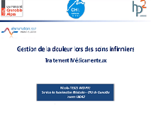 Gestion de la douleur lors des soins  Traitements médicamenteux