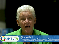 Gina McCarthy speaks at APHA 2017 about how #ClimateChangesHealth