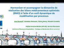 Harmoniser et accompagner la démarche de réalisation des bilans médicamenteux optimisés (BMO) à l'aide d'un outil dynamique de modélisation par processus