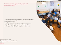 Hester Blok: Creating a Research Agenda with people with dementia and carers Hester Blok: Creating a Research Agenda with people with dementia and carers