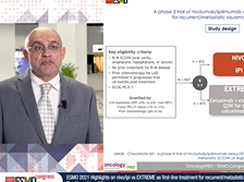 Highlights on nivo+ipi vs EXTREME in 1st-line high-risk SCCHN: The CheckMate 651 study Highlights on nivo+ipi vs EXTREME in 1st-line high-risk SCCHN: The CheckMate 651 study