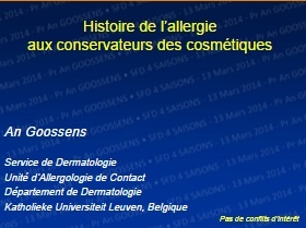 Histoire de l'allergie aux conservateurs des cosmétiques