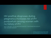 HIV+ diagnoses during pregnancy increases risk of IPV postpartum among women with no history of IPV in their relationship HIV+ diagnoses during pregnancy increases risk of IPV postpartum among women with no history of IPV in their relationship