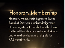 Honorary Membership - AAE17