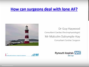 How can surgeons deal with lone atrial fibrillation?