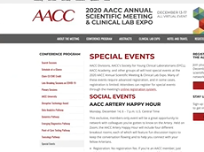 How to use the 2020 AACC virtual platform