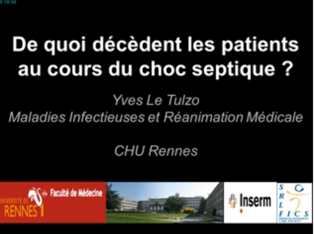 Immunoparalysie au cours du sepsis - Choc septique mécanismes du décès - 2015