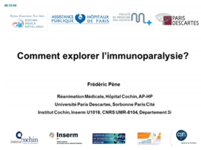 Immunoparalysie au cours du sepsis - Comment explorer l'immunoparalysie - 2015 Immunoparalysie au cours du sepsis - Comment explorer l'immunoparalysie - 2015