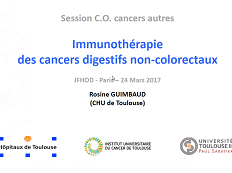Immunothérapie des cancers digestifs non colorectaux