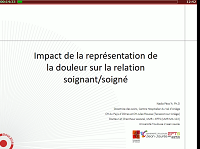 Impact de la représentation de la douleur sur la relation soignant soigné Impact de la représentation de la douleur sur la relation soignant soigné