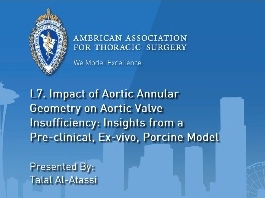 Impact de la géométrie de l'anneau aortique sur l'insuffisance de la valve aortique Impact de la géométrie de l'anneau aortique sur l'insuffisance de la valve aortique