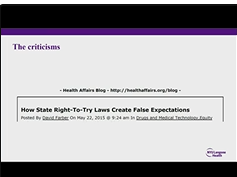 Impacts of the Right to Try Laws