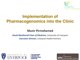 Implementation of pharmacogenomics in the clinic