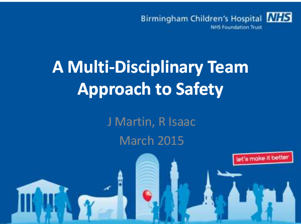 Improving patient safety through multidisciplinary teamwork