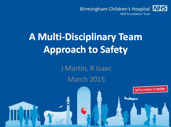 Improving patient safety through multidisciplinary teamwork