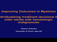 Individualizing Treatment Decisions for Older Adults with Hematologic Malignancies 4 Individualizing Treatment Decisions for Older Adults with Hematologic Malignancies 4