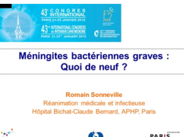 Infection et système nerveux central - Méningites bactériennes graves quoi de neuf - 2015 Infection et système nerveux central - Méningites bactériennes graves quoi de neuf - 2015