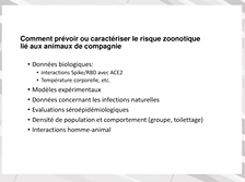 Infections dues au SARS-Cov-2 chez l'homme : le rôle des animaux de compagnie. Infections dues au SARS-Cov-2 chez l'homme : le rôle des animaux de compagnie.