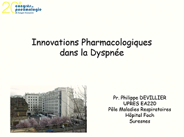 Innovations pharmacologiques dans la dyspnée