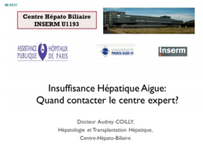 Insuffisance hépatique aiguë - Quand contacter le centre expert - 2015