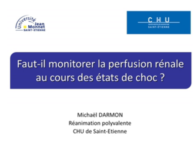Insuffisance rénale aiguë nos pratiques doivent-elles changer - Faut-il monitorer la perfusion rénale - 2015