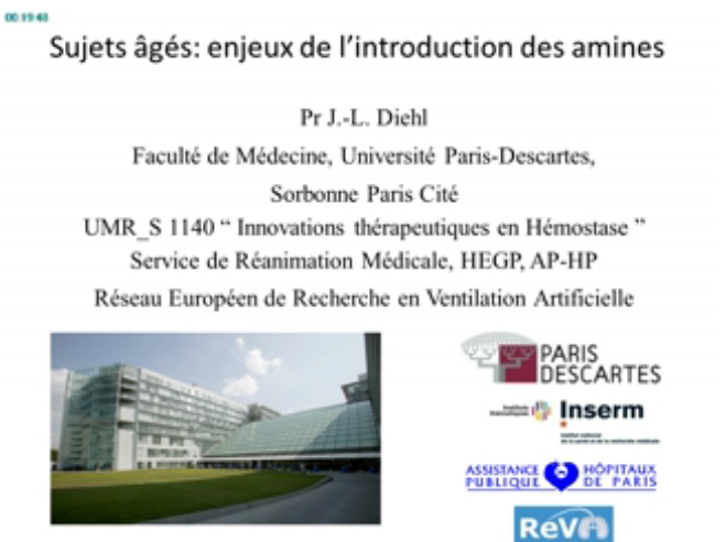 ntensite de soins en urgence chez le sujet âgé quelles limites? Enjeux de l'introduction des amines - 2015