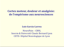 Interactions motricité et douleur : de l'empirisme aux neurosciences Interactions motricité et douleur : de l'empirisme aux neurosciences