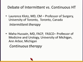 Hormonothérapie anti-androgénique (HAD) intermittent VS. maximal : Traduire les essais randomisés en pratique clinique