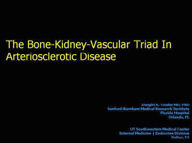Interrelationships of disorders of the kidney, heart and bone Interrelationships of disorders of the kidney, heart and bone