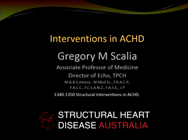 Interventional devices in adult congenital heart disease